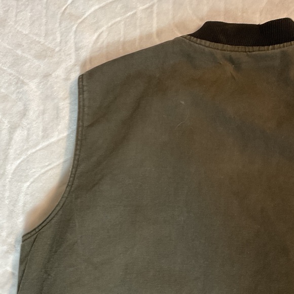 Work King Sherpa-Trim Utility Vest in Olive - Picture 7 of 10